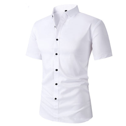 📢📢50 % DE RÉDUCTION !! ⏰Chemise Habillée Extensible à Manches Courtes pour Hommes