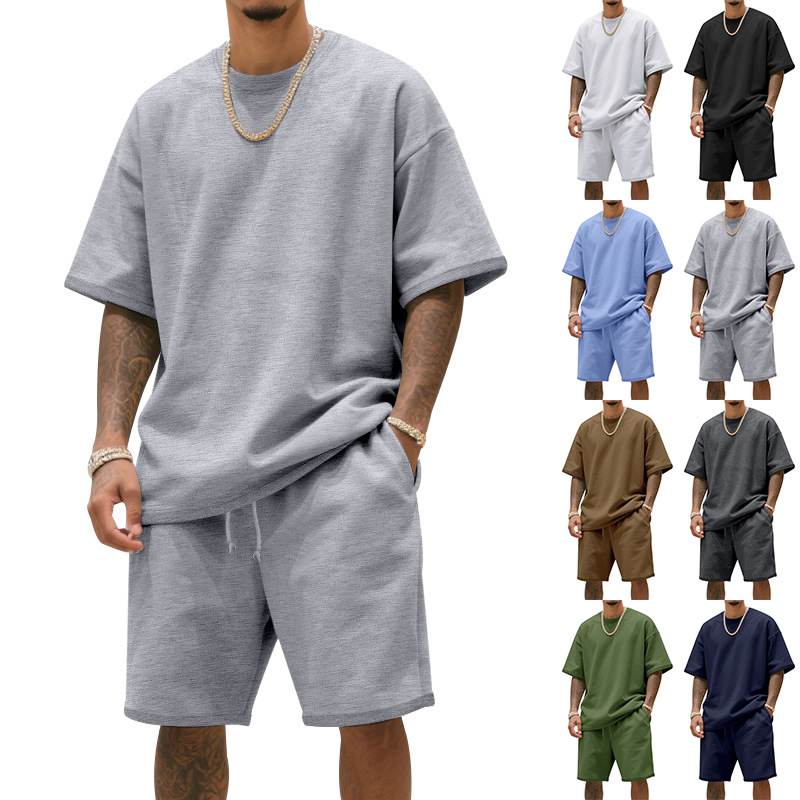 📢📢60 % DE RÉDUCTION !!!⏰Ensemble décontracté pour homme composé d'un t-shirt et d'un short