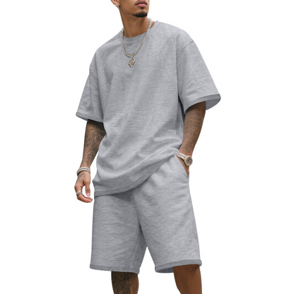📢📢60 % DE RÉDUCTION !!!⏰Ensemble décontracté pour homme composé d'un t-shirt et d'un short