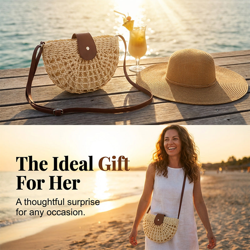 📢📢40 % DE RÉDUCTION !! ⏰Sac à bandoulière tissé pour femme