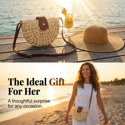 📢📢40 % DE RÉDUCTION !! ⏰Sac à bandoulière tissé pour femme
