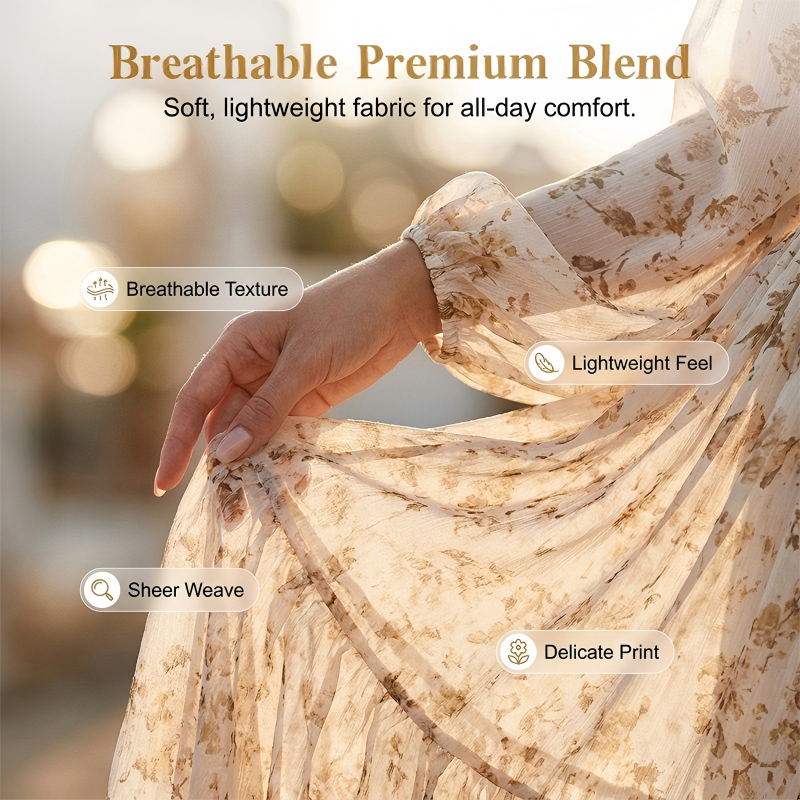 Robe femme florale col V à jupe asymétrique