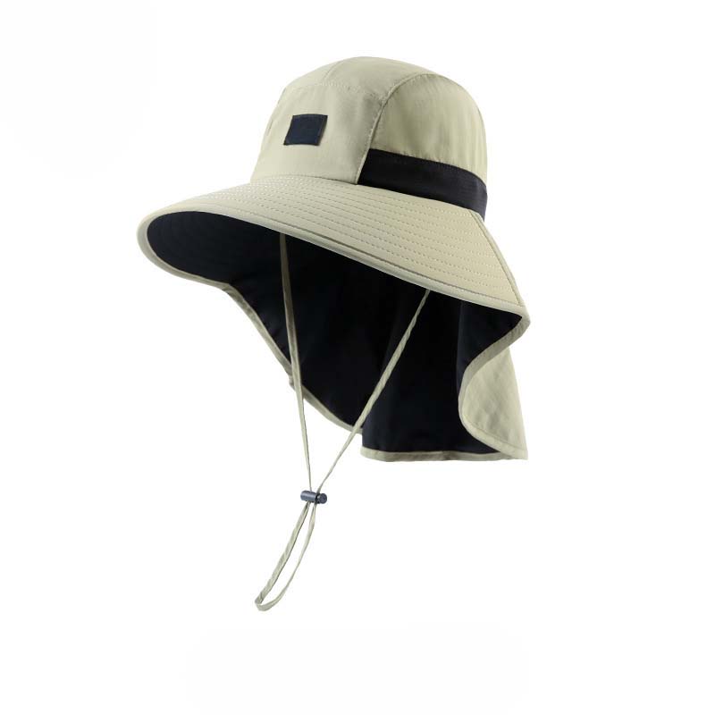 🧢☀️ Chapeau à larges bords avec protection UPF 50+ et cache-cou 🛡️🌿