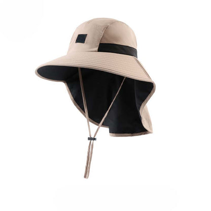 🧢☀️ Chapeau à larges bords avec protection UPF 50+ et cache-cou 🛡️🌿