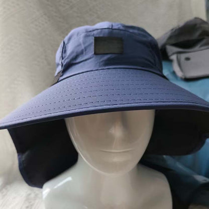 🧢☀️ Chapeau à larges bords avec protection UPF 50+ et cache-cou 🛡️🌿