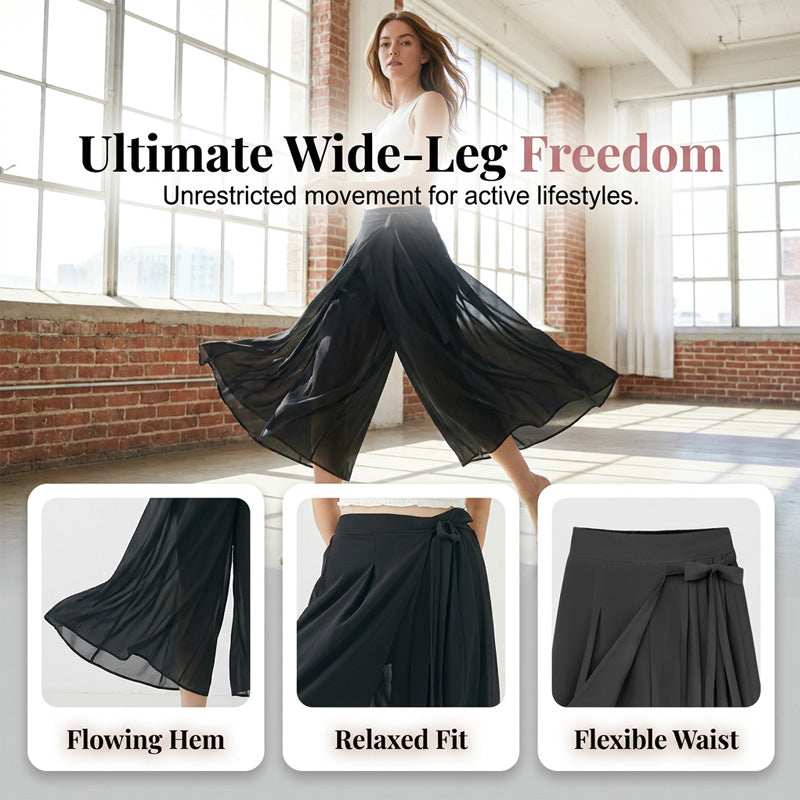 Culotte décontractée unie à taille nouée