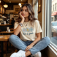 👕 PROMO LIMITÉE 50% DE RÉDUCTION ! ✨ T-Shirt „Life is Good“ – Motif Marguerite, Coton ✨