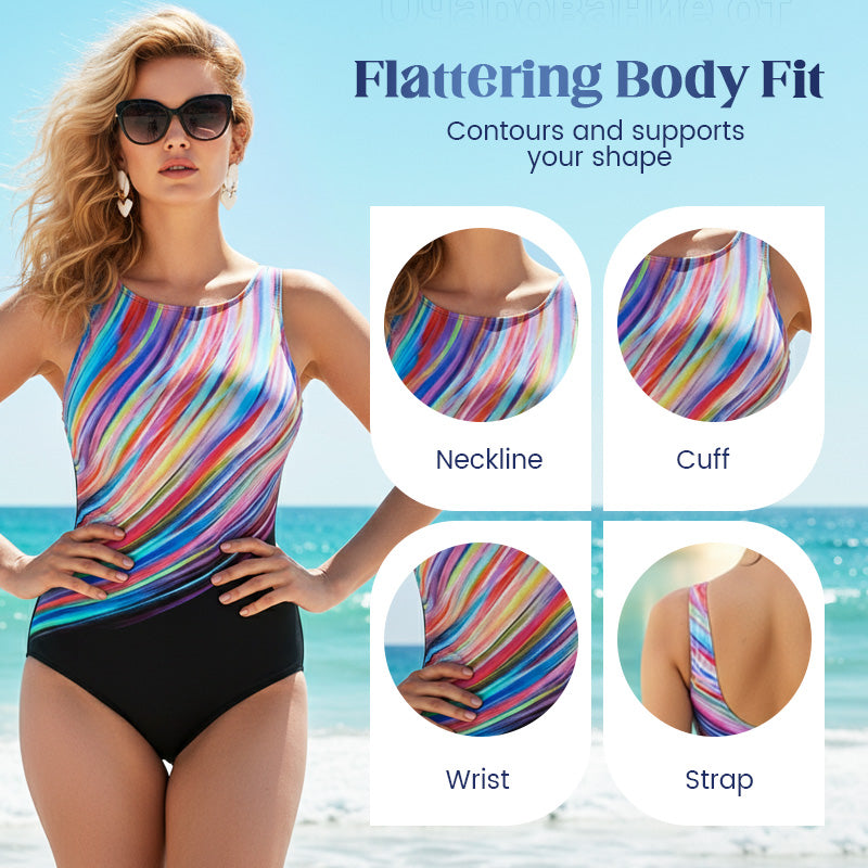 Maillot de Bain Femme Une Pièce à Imprimé