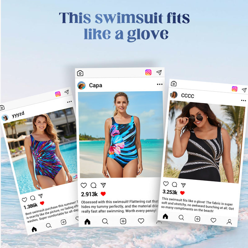 Maillot de Bain Femme Une Pièce à Imprimé