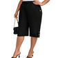 👖 50% DE RÉDUCTION ✨ Pantalon capri femme – Taille élastique, coupe genou & confortable – Léger, respirant – parfait pour la maison, le sport ou les voyages 🌿