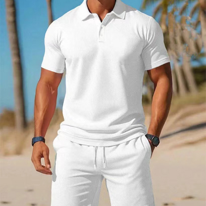 Ensemble d'été deux pièces pour homme, composé d'un et d'un short