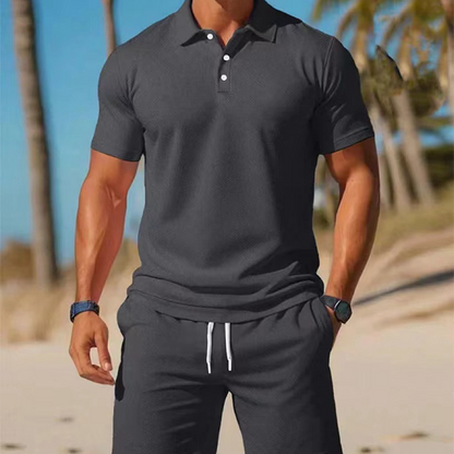 Ensemble d'été deux pièces pour homme, composé d'un et d'un short