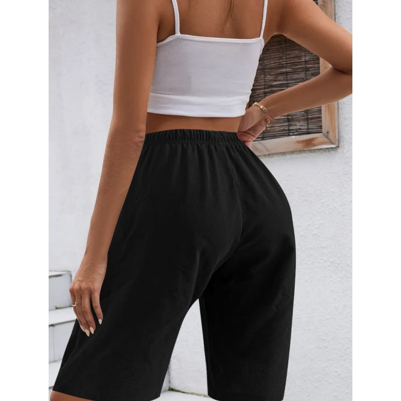 Short ample unie pour femme, style décontracté