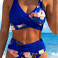 🌺👙 Ensemble bikini à taille haute à motifs floraux – Mise en valeur et effet amincissant, style vacances tout en douceur✨✅
