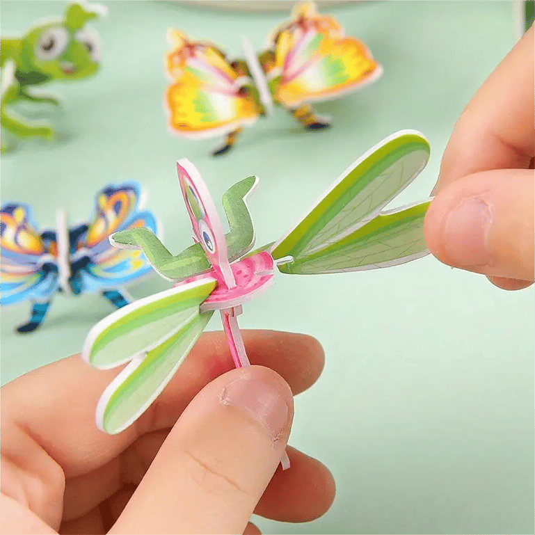 🦖 50 % DE RÉDUCTION ! 🧩 PUZZLE 3D ÉDUCATIF - Coffret de 50 pièces Dinosaures aux couleurs vives, développe la créativité et la pensée spatiale dès 4 ans 🎨✨