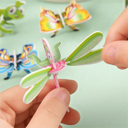 🦖 50 % DE RÉDUCTION ! 🧩 PUZZLE 3D ÉDUCATIF - Coffret de 50 pièces Dinosaures aux couleurs vives, développe la créativité et la pensée spatiale dès 4 ans 🎨✨