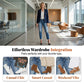 Un jean slim tendance au look usé pour femme