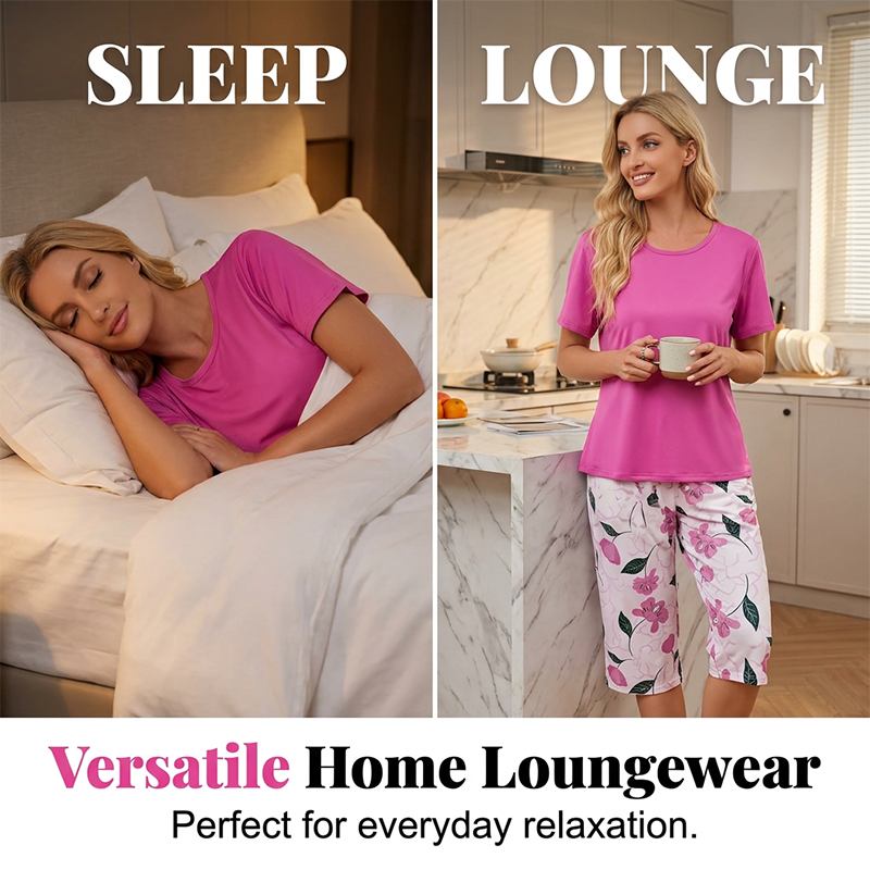 Ensemble de pyjama d’été confortable pour femme