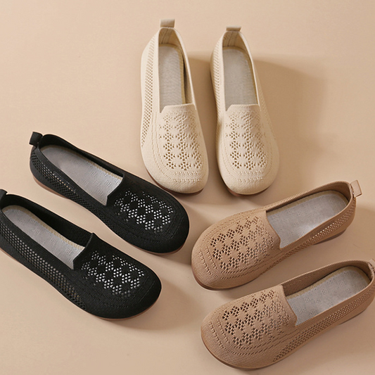 Chaussures à enfiler respirantes en maille Flyknit pour femme
