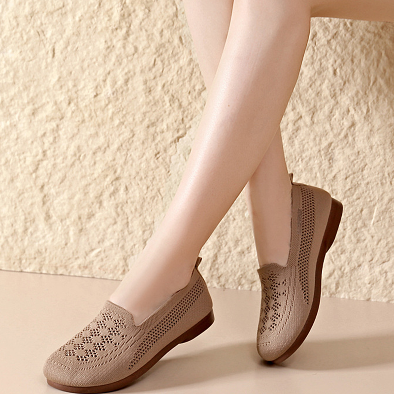 Chaussures à enfiler respirantes en maille Flyknit pour femme