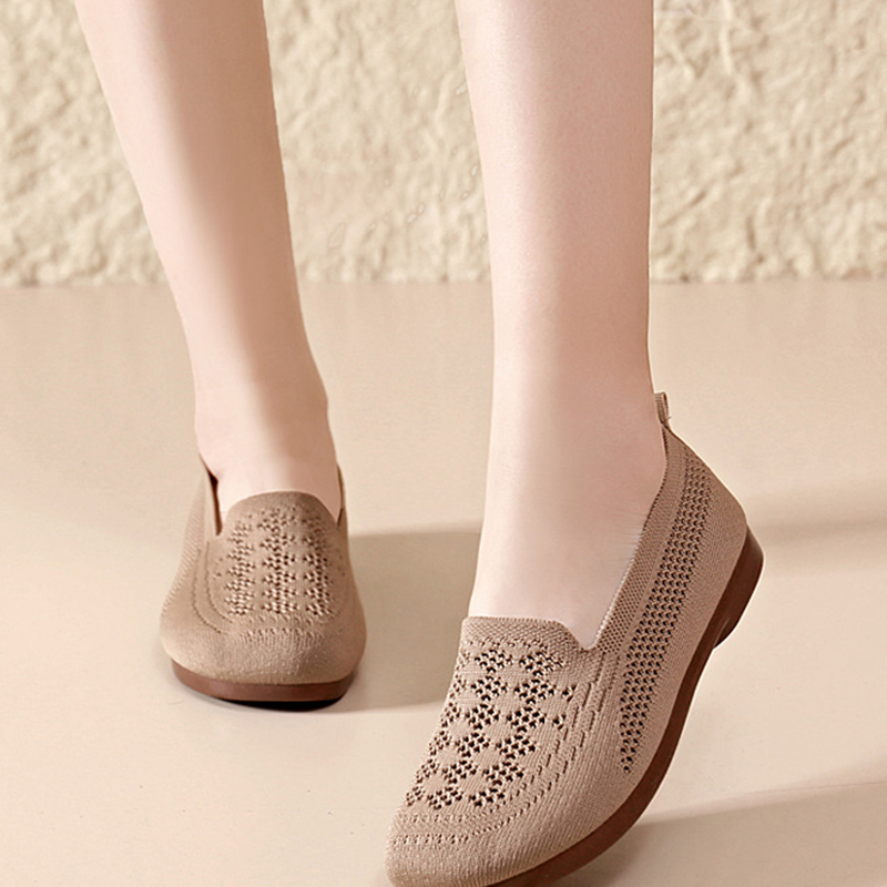 Chaussures à enfiler respirantes en maille Flyknit pour femme