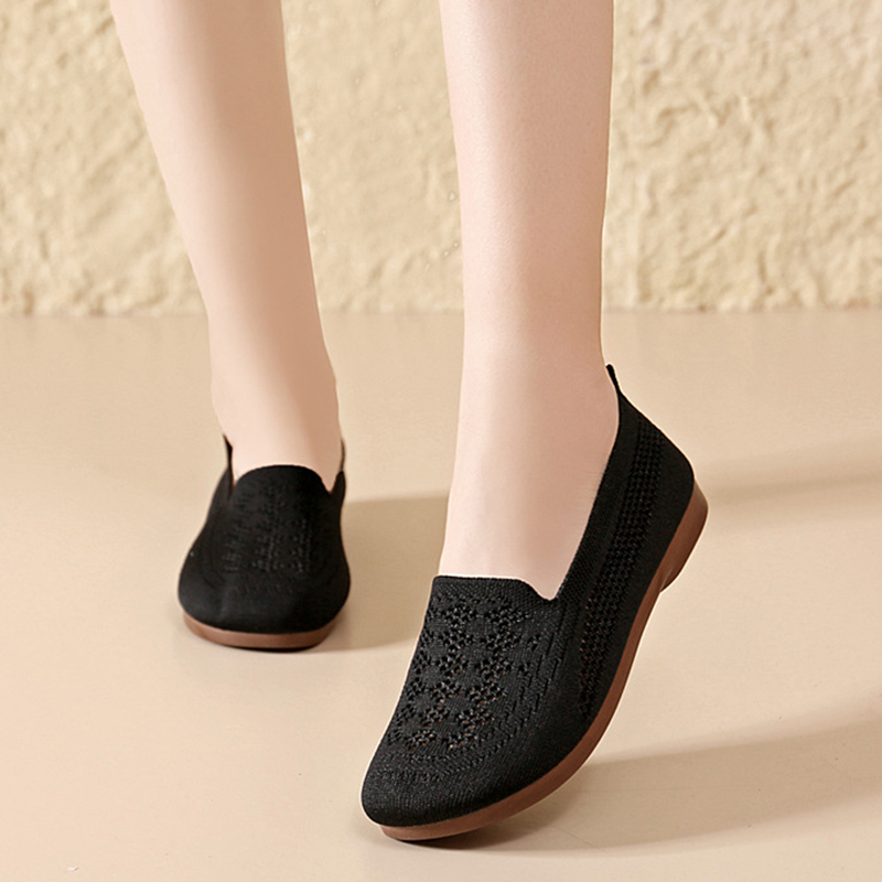 Chaussures à enfiler respirantes en maille Flyknit pour femme