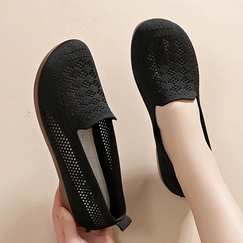 Chaussures à enfiler respirantes en maille Flyknit pour femme