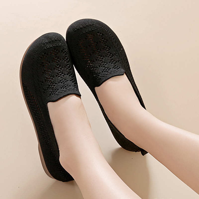 Chaussures à enfiler respirantes en maille Flyknit pour femme