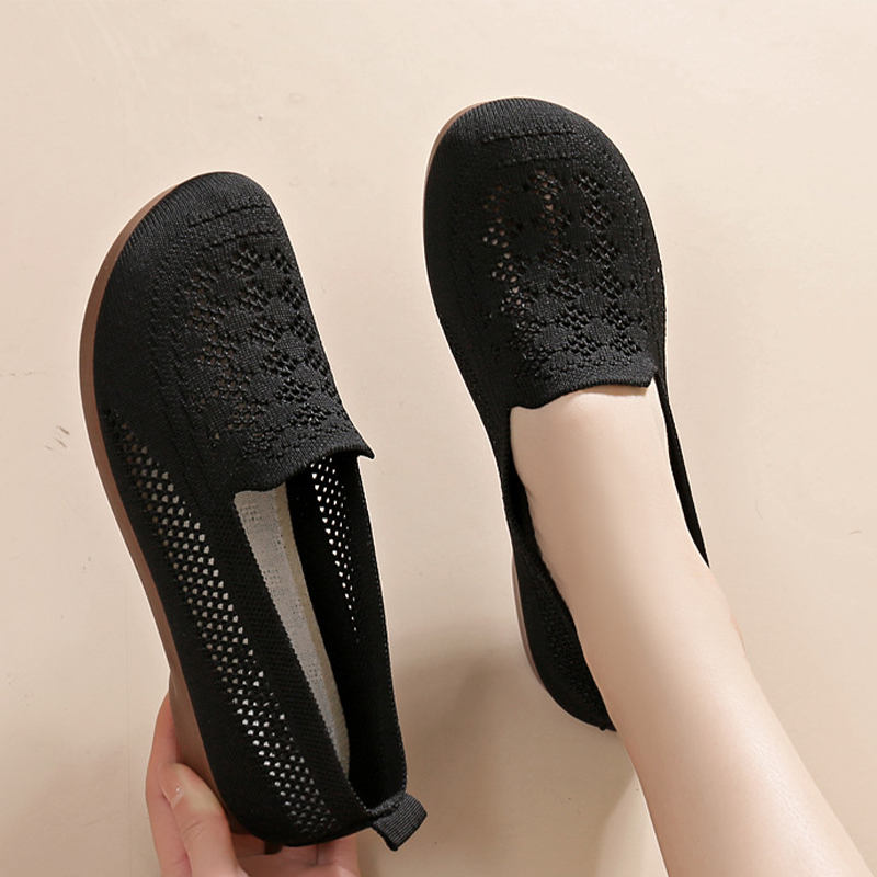 Chaussures à enfiler respirantes en maille Flyknit pour femme