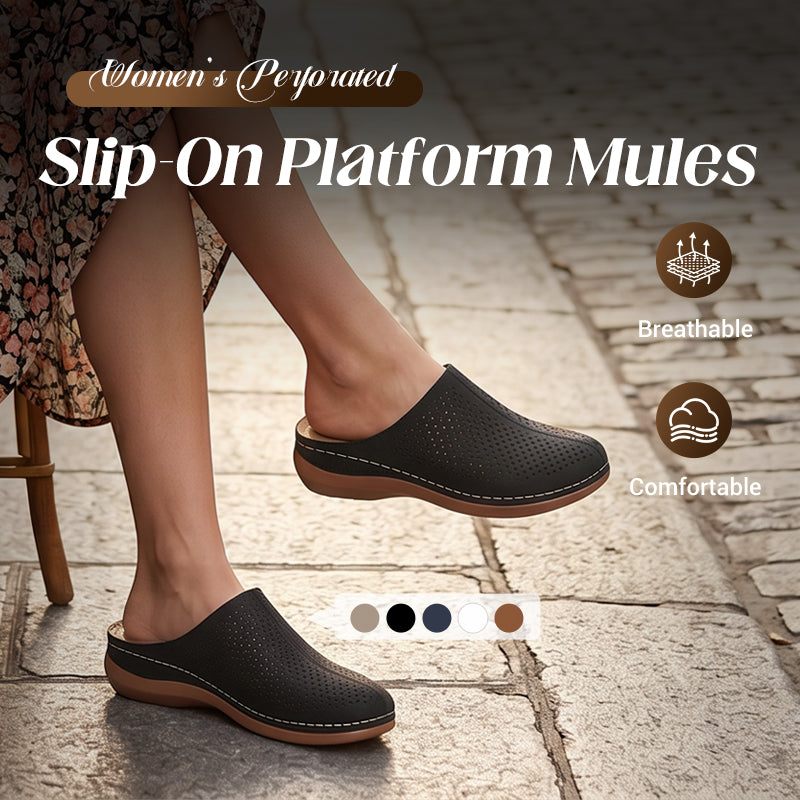 💐50% DE RÉDUCTION ! Mules à enfiler pour femme – Confort au quotidien, entrée et sortie faciles 🌸🦶【Offre Limitée】