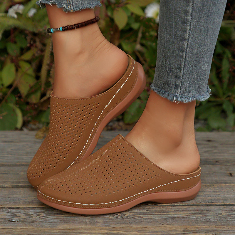 💐50% DE RÉDUCTION ! Mules à enfiler pour femme – Confort au quotidien, entrée et sortie faciles 🌸🦶【Offre Limitée】