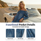 💐50% DE RÉDUCTION ! Combinaison Jean À Épaules Dénudées – Tendance & Féminine 🔥👗【Offre Limitée】