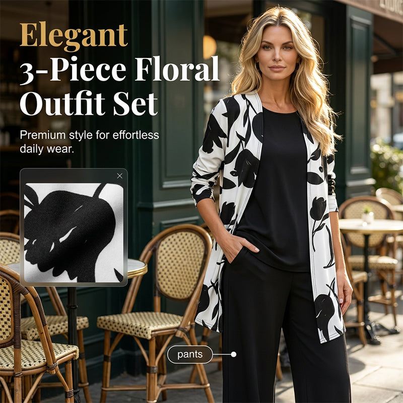 ⏰🔥OFFRE LIMITÉE : 50 % DE RÉDUCTION ! 👚 Ensemble 3 pièces décontracté et confortable pour femme – Élégant, doux et idéal pour le quotidien ✨💃