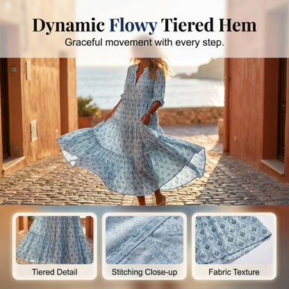 Robe d'été à fleurs pour femme
