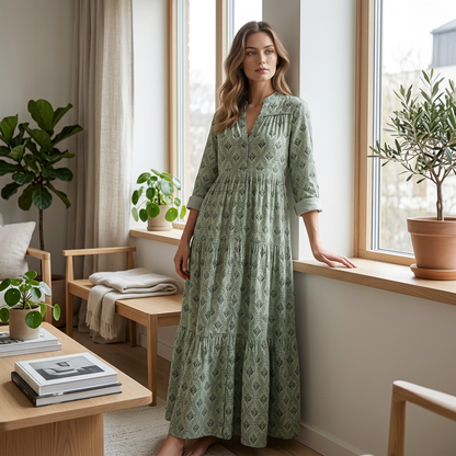 Robe d'été à fleurs pour femme