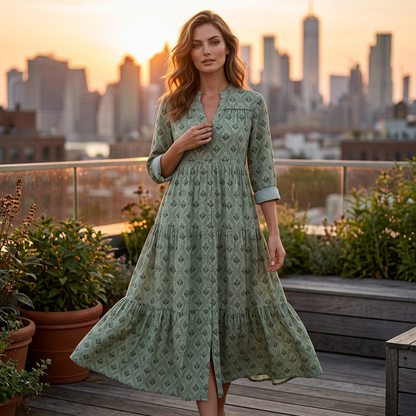 Robe d'été à fleurs pour femme