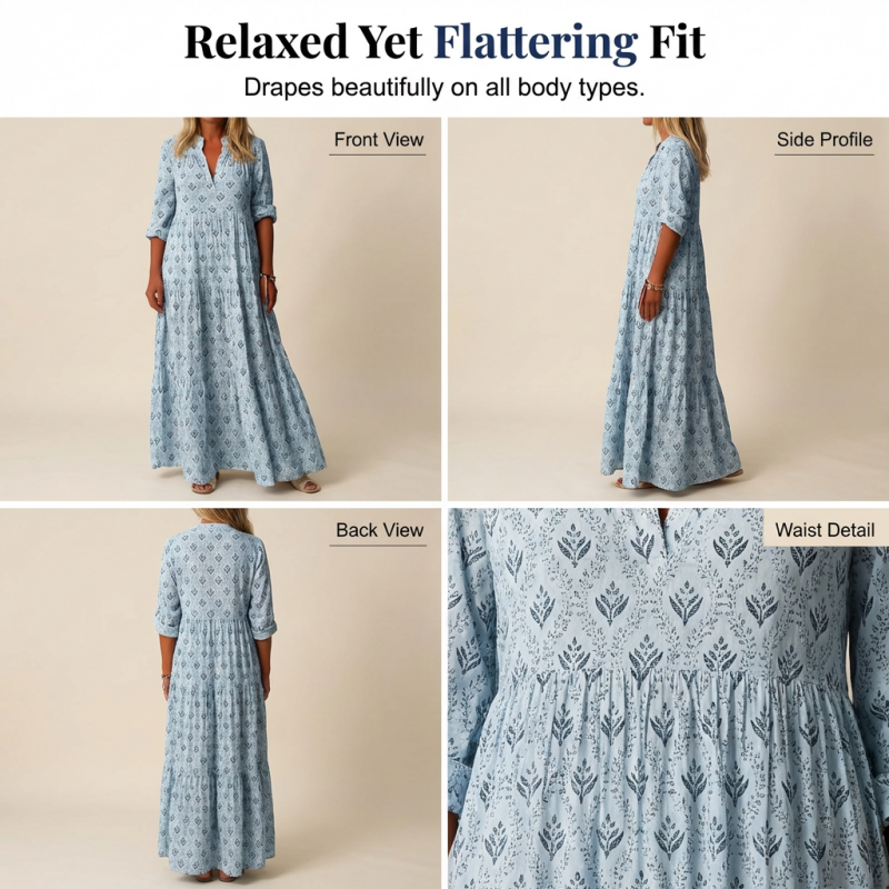 Robe d'été à fleurs pour femme