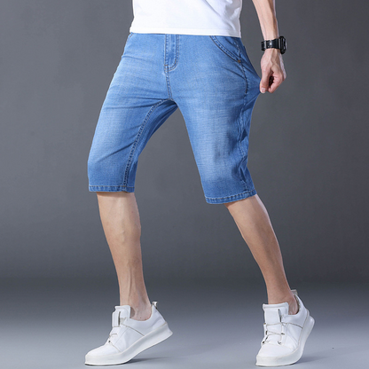 🩳 50 % DE RÉDUCTION EN CE MOMENT ! ⏰ Short en jean léger d'été pour homme – Respirant, décontracté et idéal pour les journées chaudes – Coupe élégante et confortable 🌞