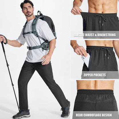 Pantalon de Sport Léger Homme avec Poches Zippées