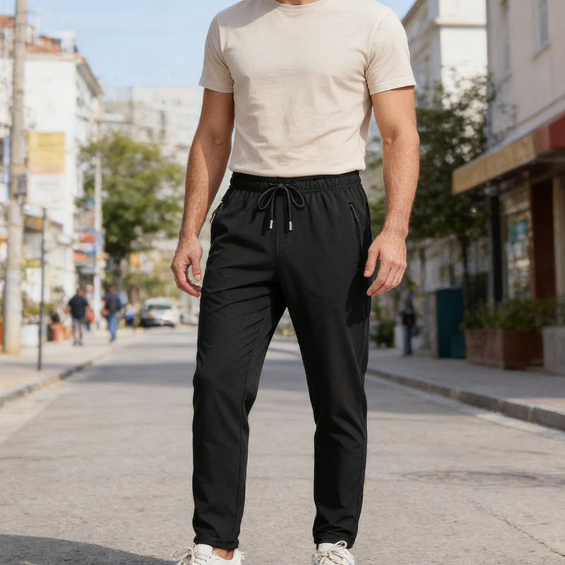 Pantalon de Sport Léger Homme avec Poches Zippées