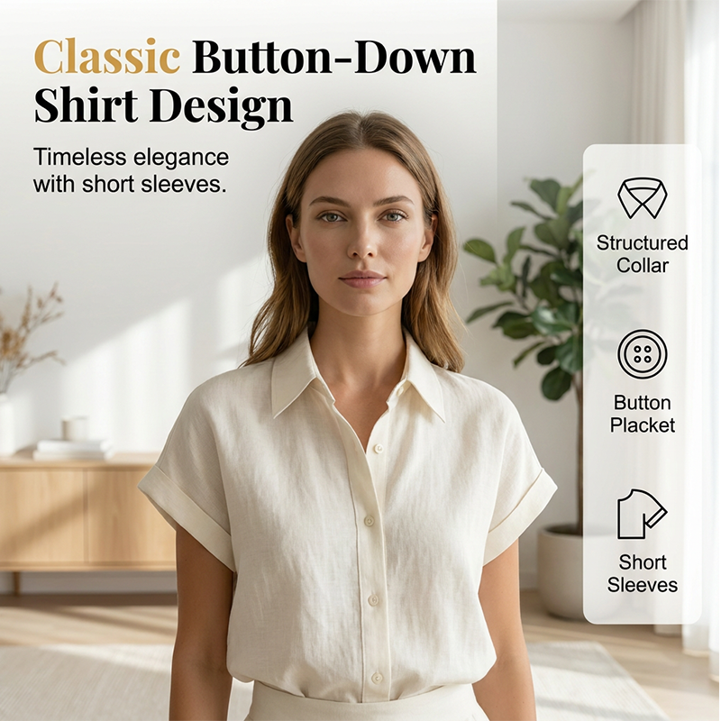 Ensemble Élégant Deux-Pièces : Chemise et Pantalon Large