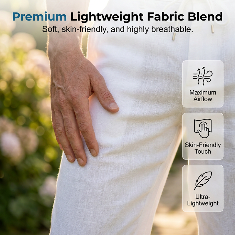 Pantalon droit décontracté pour homme