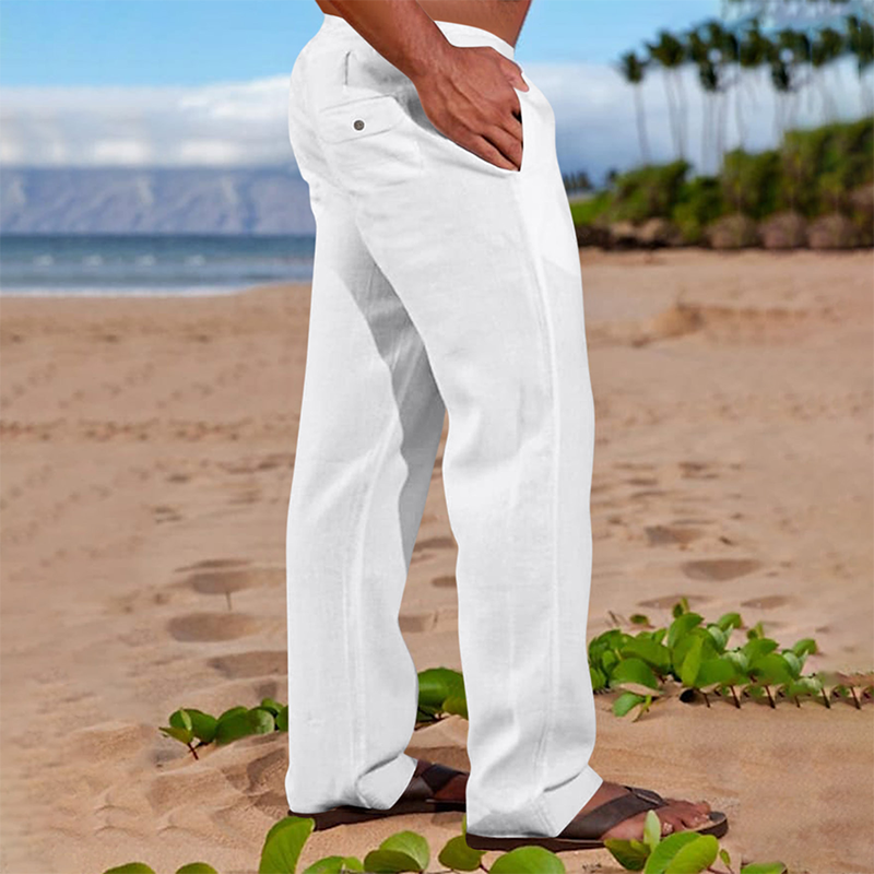 Pantalon droit décontracté pour homme