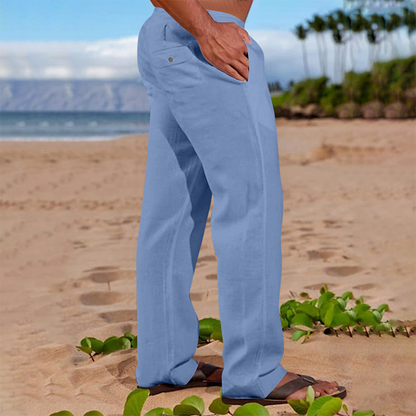 Pantalon droit décontracté pour homme