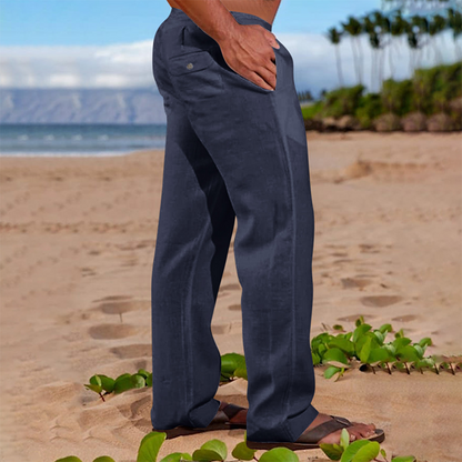 Pantalon droit décontracté pour homme