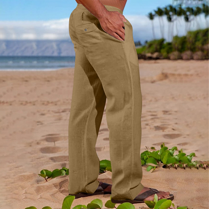 Pantalon droit décontracté pour homme