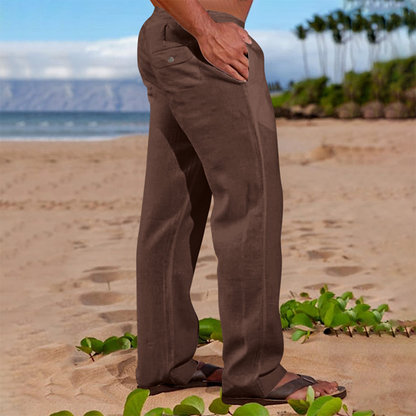 Pantalon droit décontracté pour homme