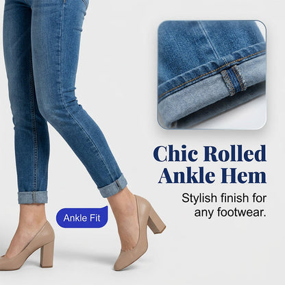 🥳SOLDES 2026 : 50 % DE RÉDUCTION🥳Jean skinny taille haute à boutons pour femme