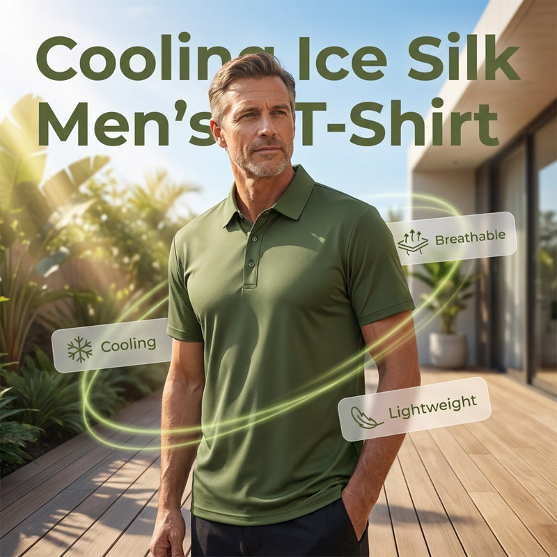 T-shirt à col respirant pour homme, idéal pour l'été