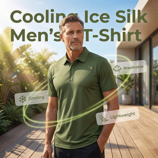 T-shirt à col respirant pour homme, idéal pour l'été